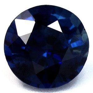 Szafir 1,57 ct, morski, szlif okrągły