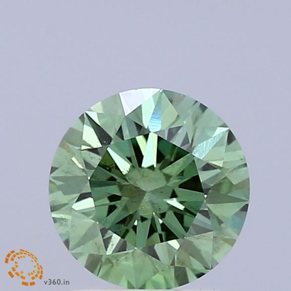 1.12 CT Fancy Vivid Green ROUND