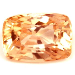 Szafir 1,17 ct, różowy, szlif cushion