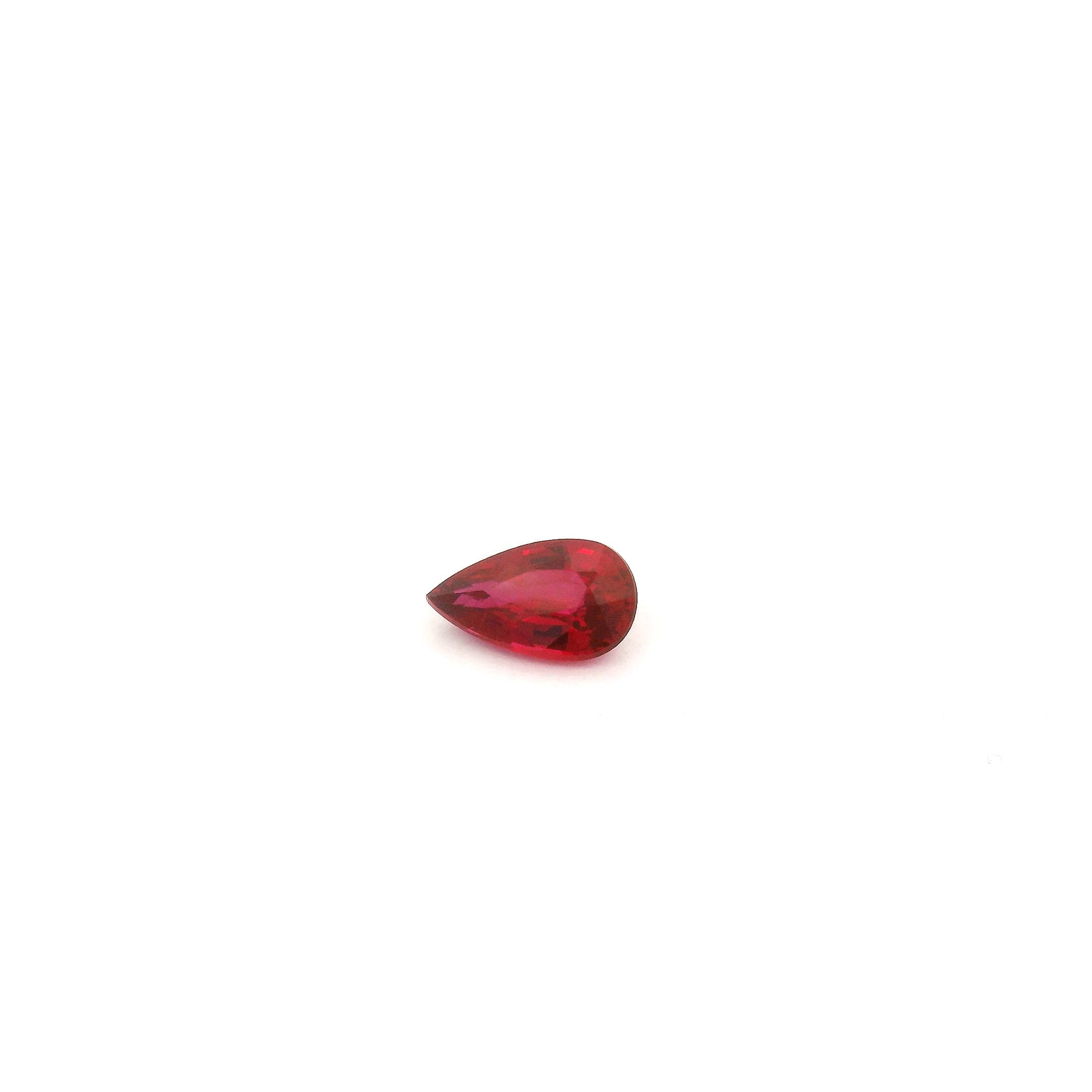 RUBY FACETED 0.35ct RED Intense SI MOZAMBIQUE NONE
