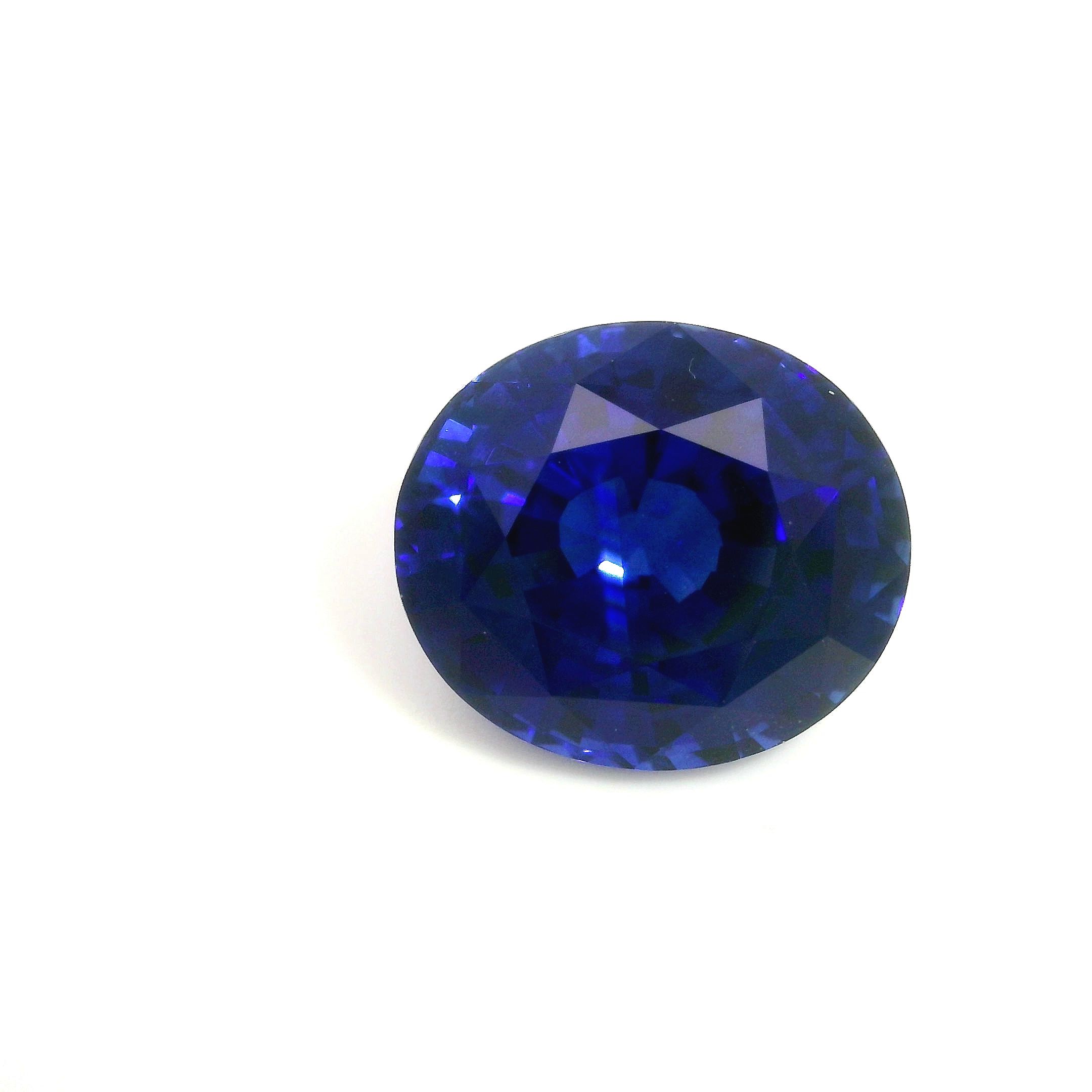 Szafir 9,08 ct, niebieski, szlif owalny