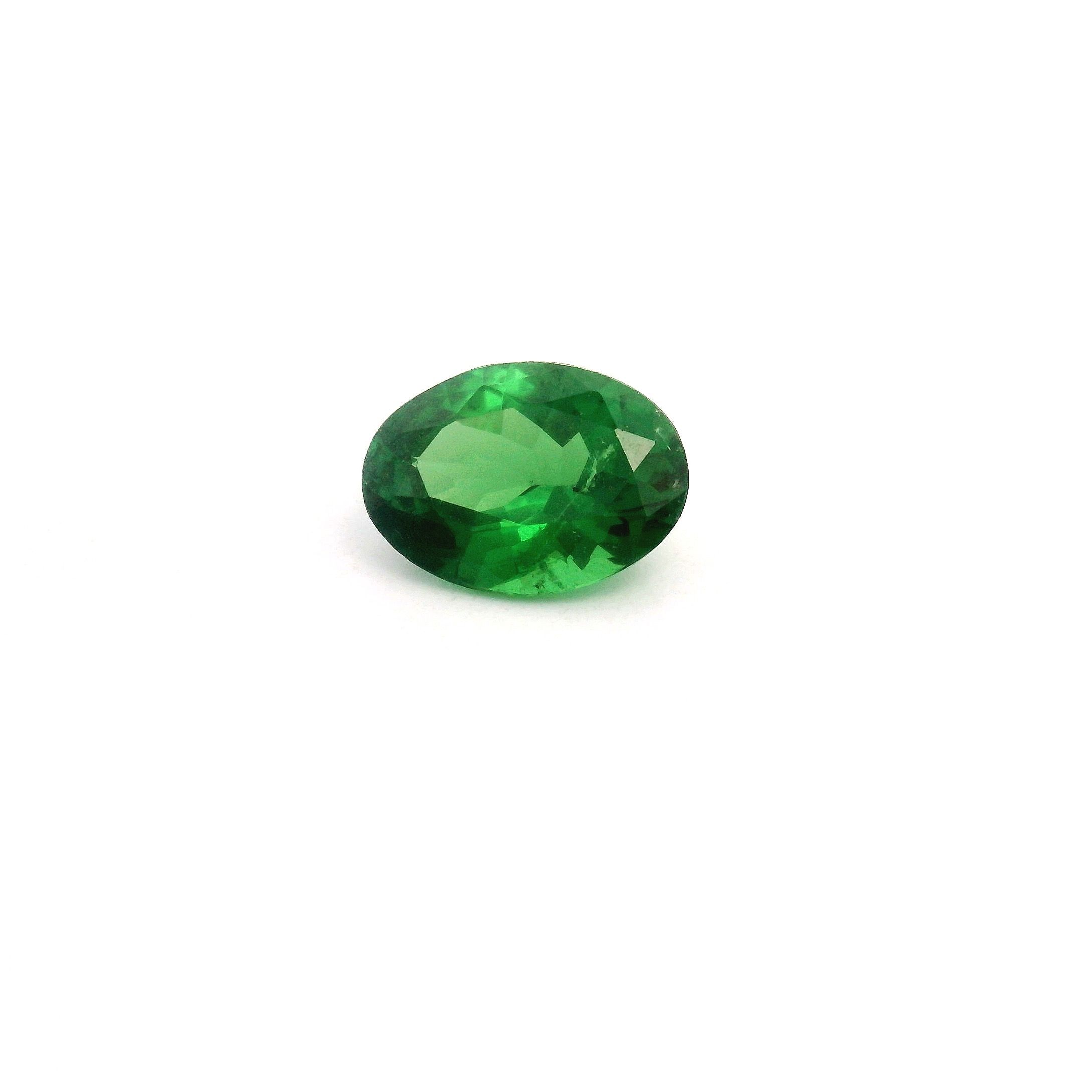 GARNET FACETED 0.92ct GREEN Deep Green SI KENYA NONE