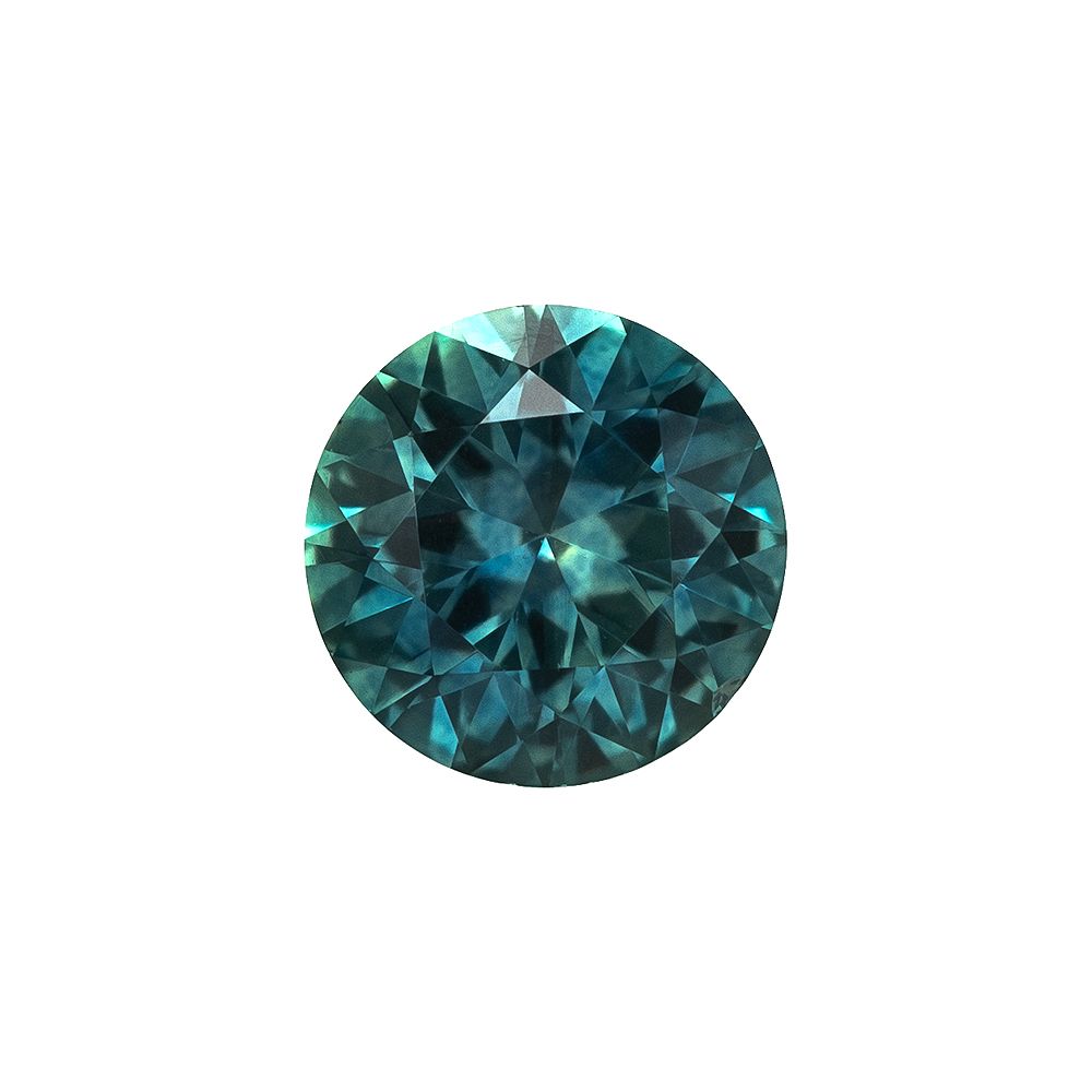 SAPPHIRE FACETED 0.58ct TEAL SI UNITEDSTATES HEATED