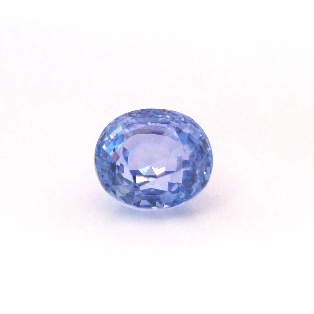 Szafir 4,09 ct, niebieski, szlif owalny