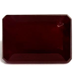 Rubin 2,78 ct, czerwony, szlif szmaragdowy