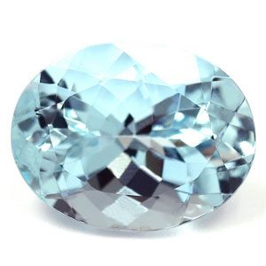 Akwamaryn 5,60 ct, niebieski, szlif owalny