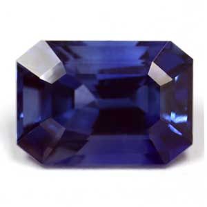 Szafir 8,68 ct, niebieski, szlif szmaragdowy