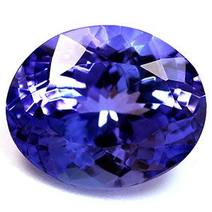 Tanzanit 2,99 ct, niebieski, szlif owalny
