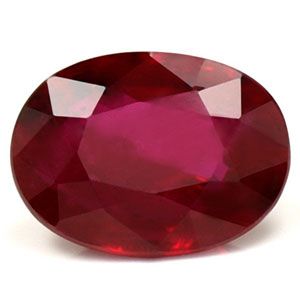 RUBY FACETED 1.0ct RED Pigeon Blood Red SI REST_OF_AFRICA HEATED