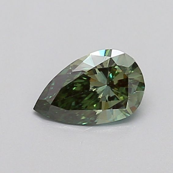 0.33 CT Fancy Vivid Green PEAR