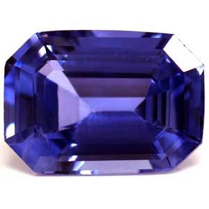 Szafir 1,05 ct, niebieski, szlif szmaragdowy