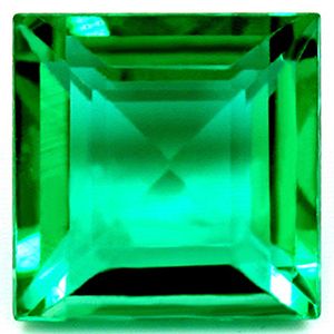 Szmaragd 1,50 ct, zielony, szlif kwadratowy