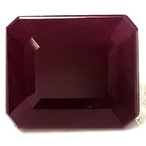Rubin 7,02 ct, czerwony, szlif szmaragdowy