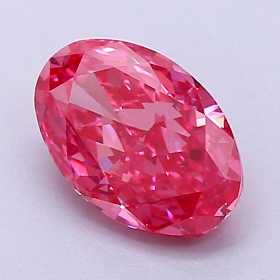 1.32 CT Fancy Vivid Pink OVAL