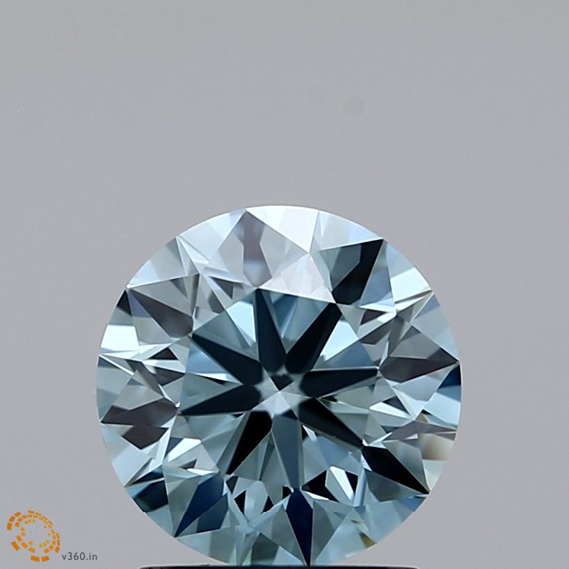 1.32 CT Fancy Greenish Blue ROUND