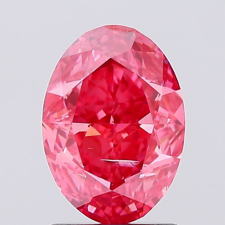 1.55 CT Fancy Vivid Pink OVAL