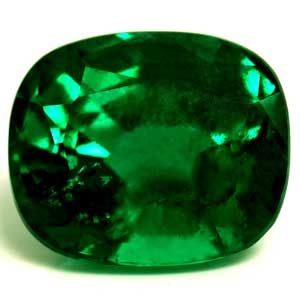 Szmaragd 4,67 ct, zielony, szlif cushion