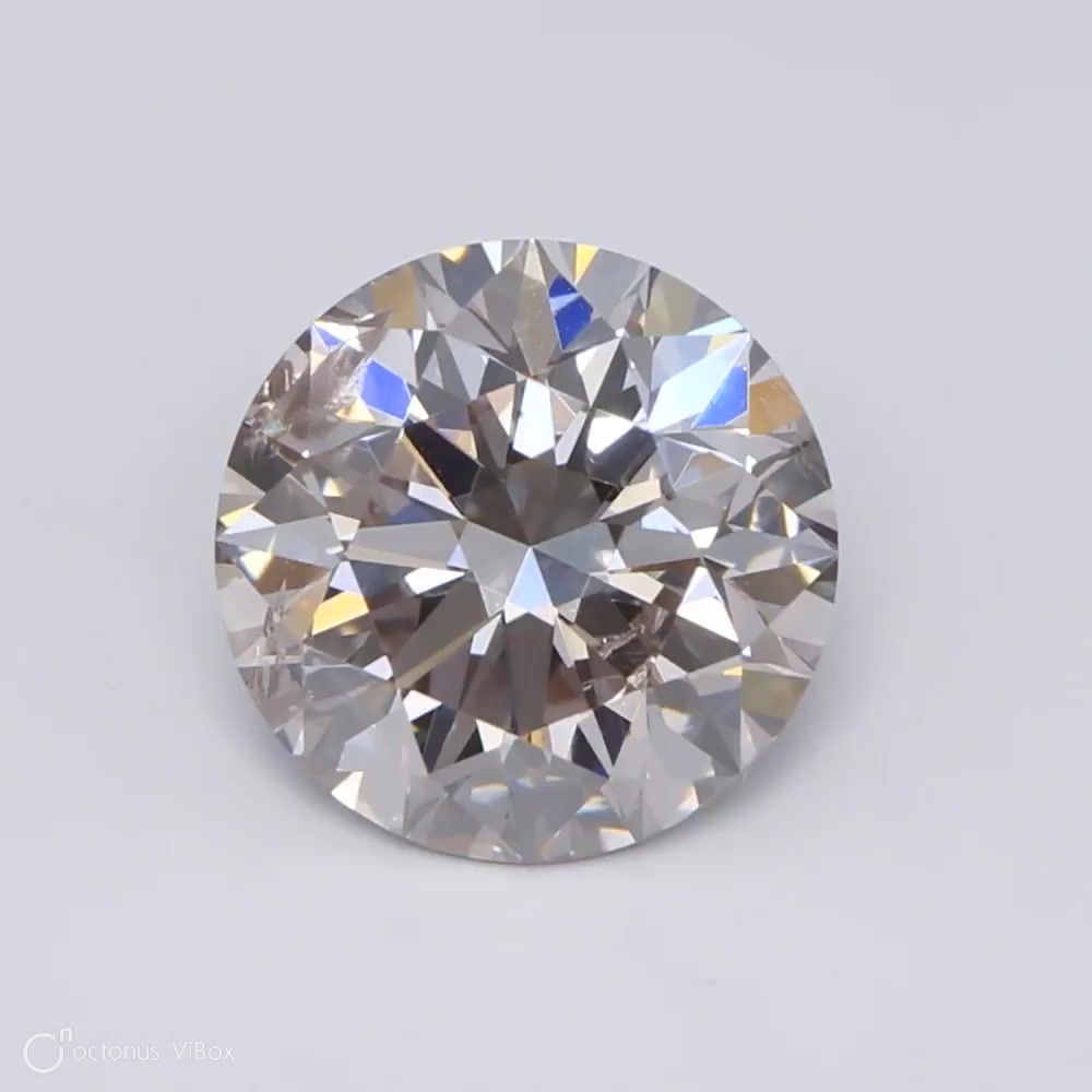 round 1.39 Carat K FAINT BROWN