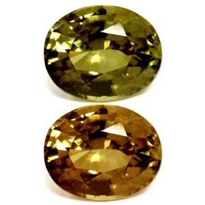 Aleksandryt 2,29 ct, zielony, szlif owalny
