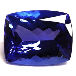 Tanzanit 9,51 ct, niebieski, szlif cushion