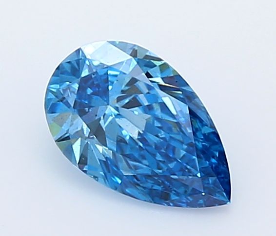 0.52 CT Fancy Vivid Blue PEAR