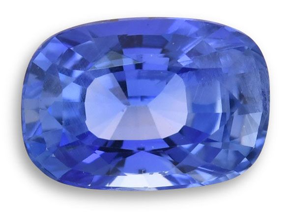 Szafir 1,36 ct, niebieski, szlif cushion