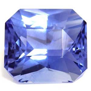 Szafir 2,19 ct, niebieski, szlif szmaragdowy