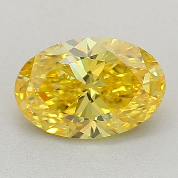 0.52 CT Fancy Vivid Yellow OVAL