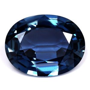 Szafir 1,90 ct, niebieski, szlif owalny