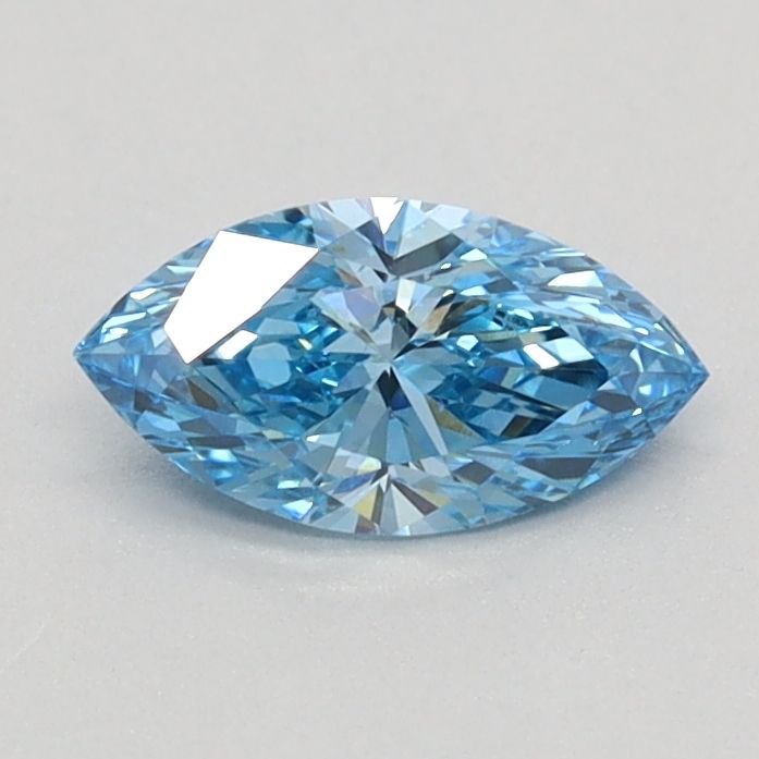 0.42 CT Fancy Vivid Blue MARQUISE