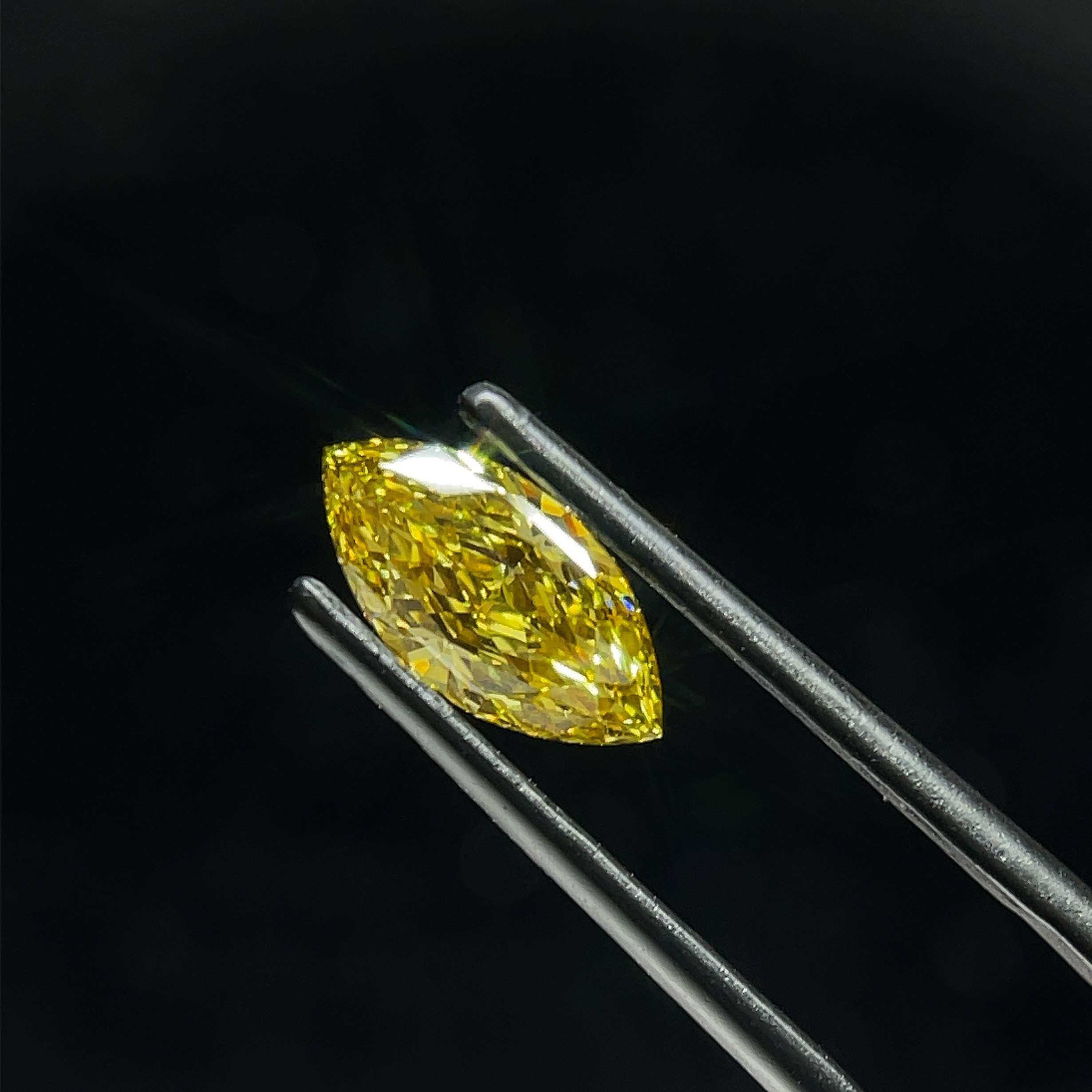 1.31 CT Fancy Intense Yellow MARQUISE