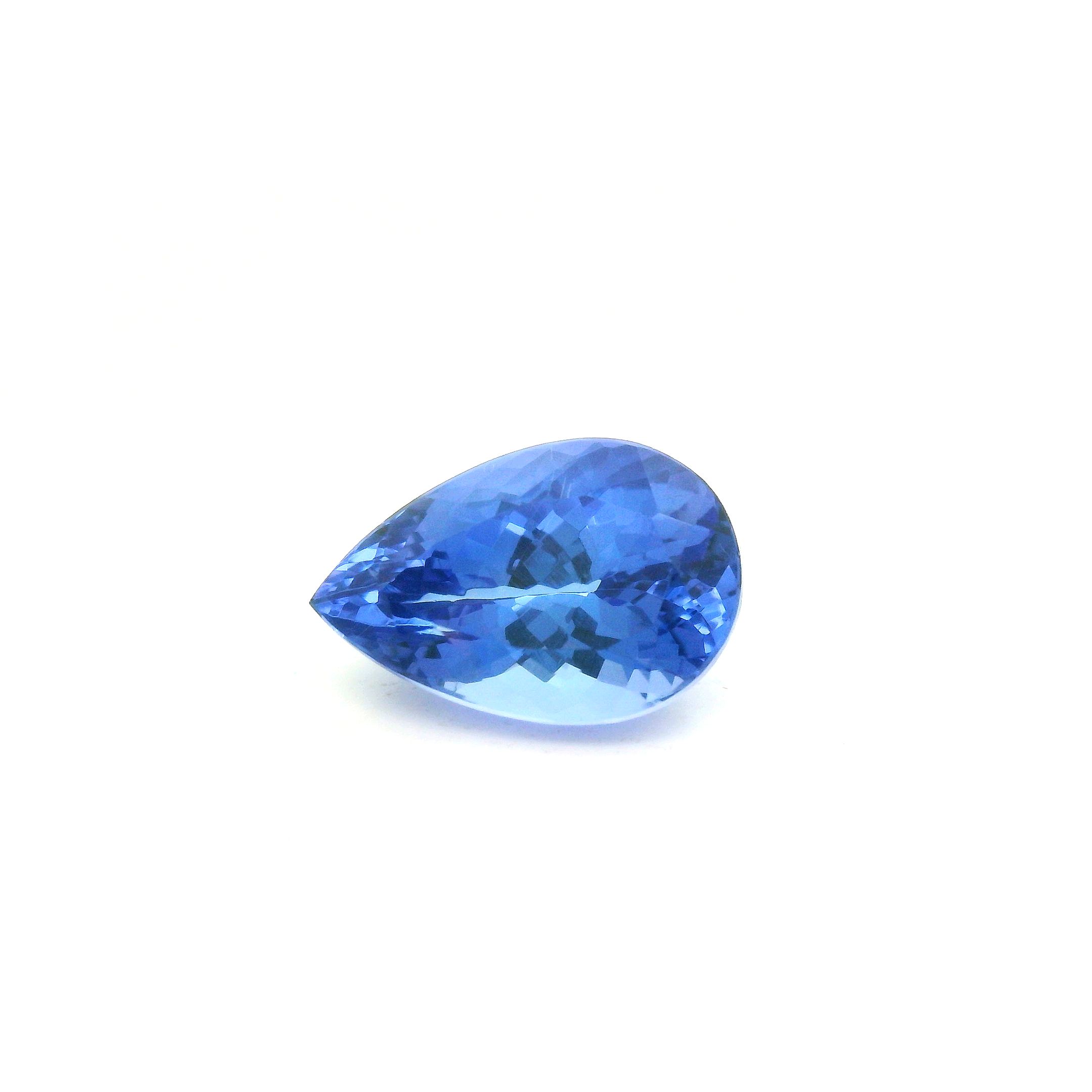 3.81 ct Pear Tanzanite