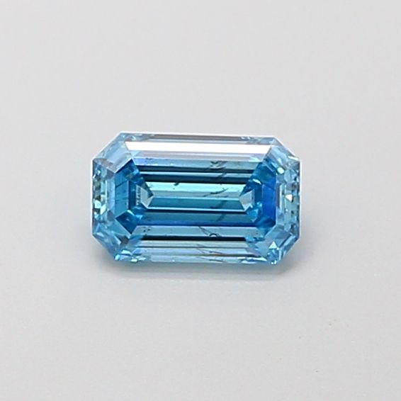 0.43 CT Fancy Vivid Blue EMERALD