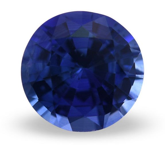 Szafir 1,02 ct, niebieski, szlif okrągły