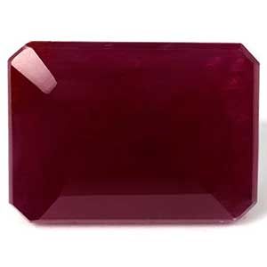 Rubin 6,12 ct, czerwony, szlif szmaragdowy