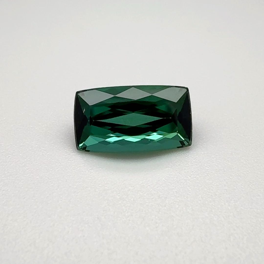 TOURMALINE FACETED 2.375ct GREEN Vivid Blueish Green EC BRAZIL NONE