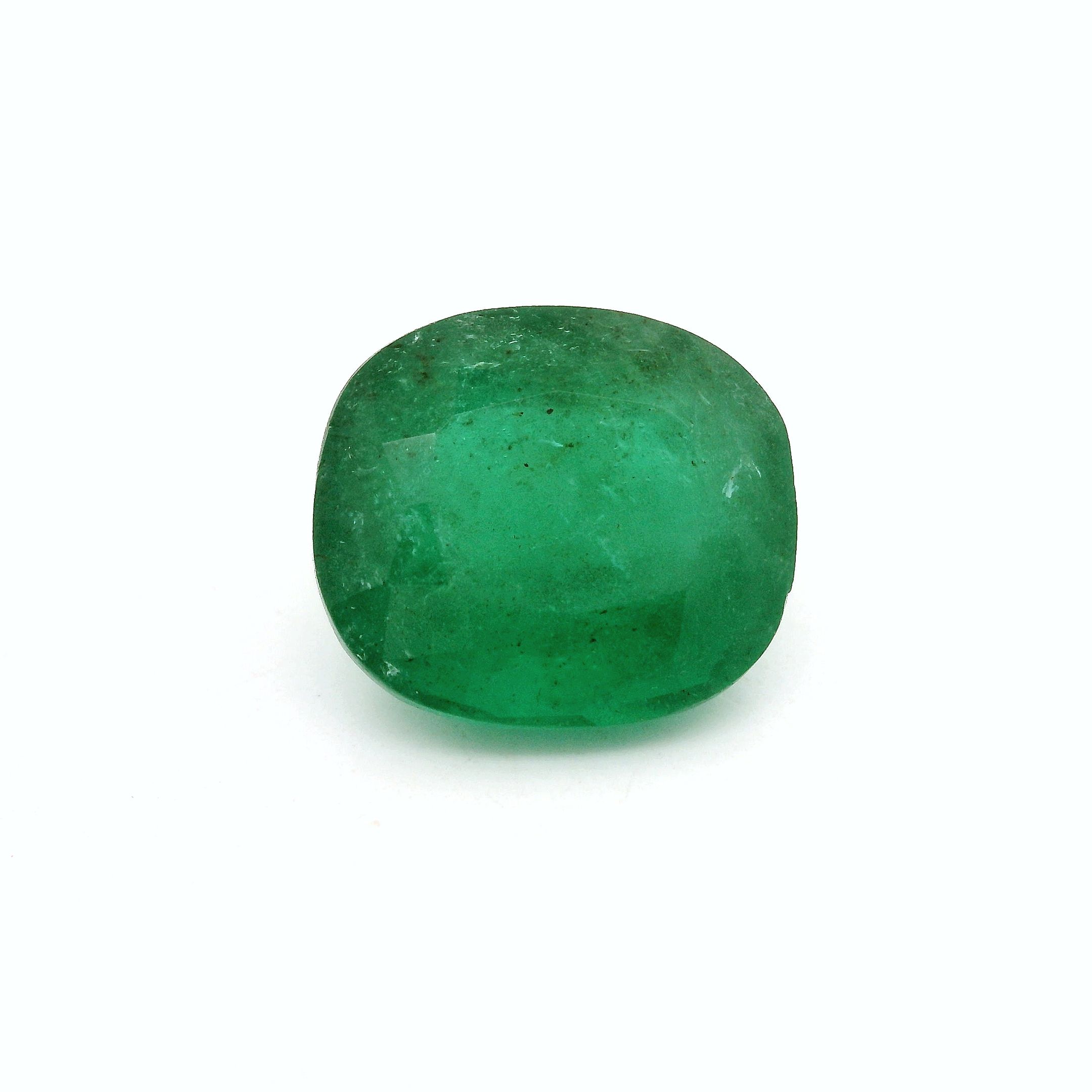 5.77 ct Cushion Emerald