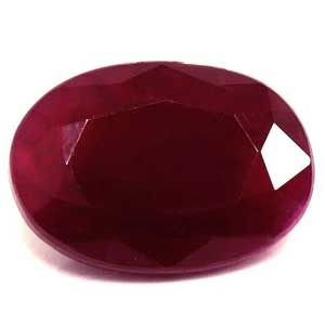 Rubin 3,02 ct, czerwony, szlif owalny