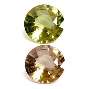 Aleksandryt 1,09 ct, zielony, szlif okrągły