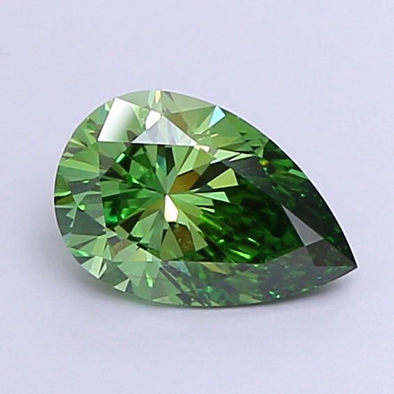 1.02 CT Fancy Vivid Green PEAR