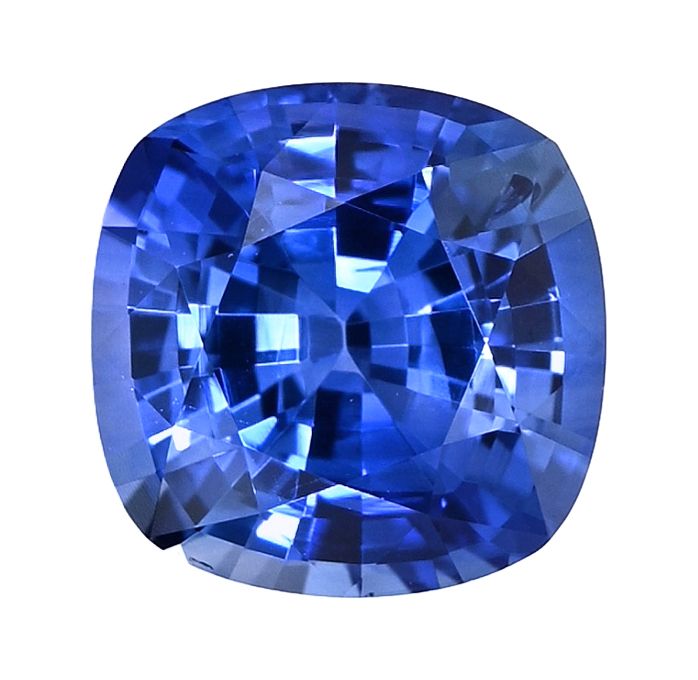Szafir 1,68 ct, niebieski, szlif cushion