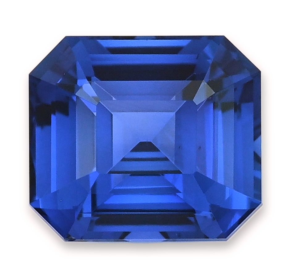 Szafir 2,54 ct, niebieski, szlif szmaragdowy