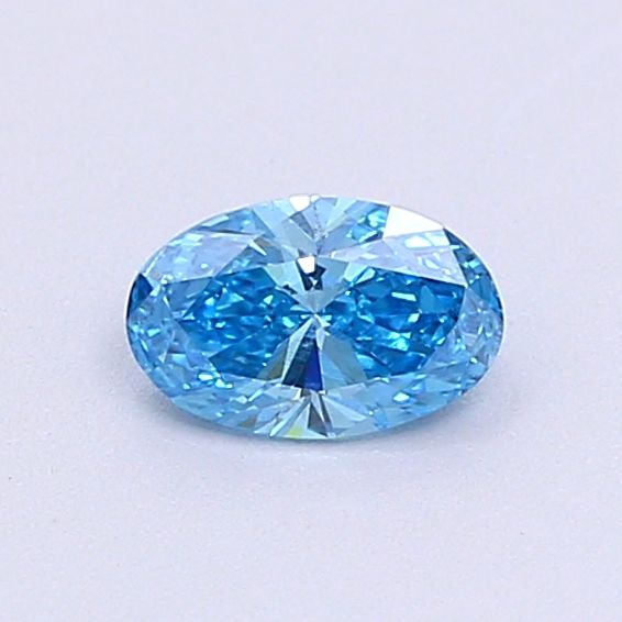0.29 CT Fancy Vivid Blue OVAL