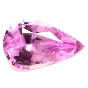 Szafir 1,64 ct, różowy, szlif gruszka