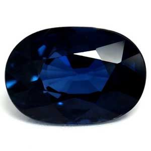 Szafir 1,43 ct, niebieski, szlif owalny