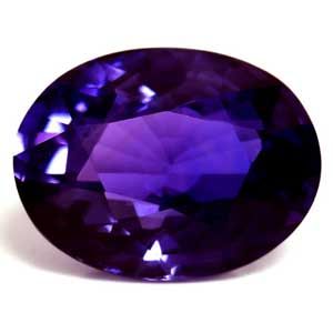 Szafir 1,96 ct, purpurowy, szlif owalny