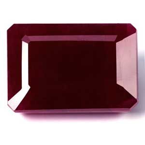Rubin 20,28 ct, czerwony, szlif szmaragdowy