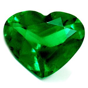 Szmaragd 1,42 ct, zielony, szlif serce