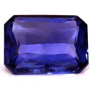 Szafir 5,48 ct, niebieski, szlif szmaragdowy