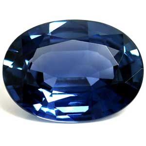 Szafir 1,40 ct, niebieski, szlif owalny